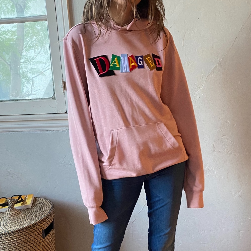 DMGS Pink Damaged Goods Hoodie